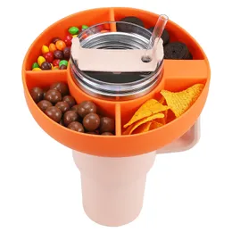 Återanvändbar Tumbler Snack Bowl Compatible med 40oz Tumblers BPA gratis silikonmaterial Bästa tillbehör för 40oz koppar Z11