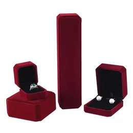 Caixas de jóias Veet Box Colar Anel Brincos Caso Pulseira Pingente Organizador Titular Embalagem de Presente para Proposta de Casamento Drop Delivery Otkzs