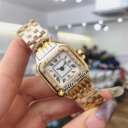 22mm Panthere WJPN0016 W4PN0007 WJPN0008 Fashion Lady Watches Swiss Quartz Womens Watch White Dial Gold Case Diamond Bezel Steel B2994