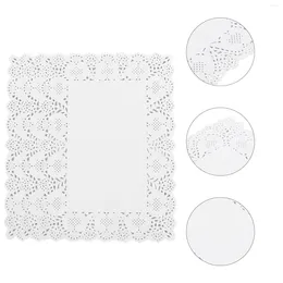 TABLE SEKKIN HOLLOW OLJE ABSORBING SHETS RUND DOILIES PAPPER PLACEMAT VIT BRUKS DISPOBLE MERFORE