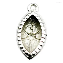 Pendant Necklaces Beadsnice Pure Silver Base For Necklace Making Bezel Blanks Jewelry Findings 30869