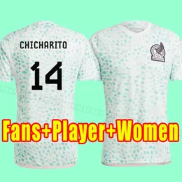 2023 2024 Mexico Soccer Jerseys fans Player World H.Losano Guardado Chicharito G DOS SANTOS 22 23 Cup Football Shirt Camiseta de Futbol fans Player version