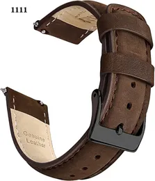 Quick Release Real Leather Watch Band 18mm 20mm 21mm 22mm 23mm 24mm for Almost all watches