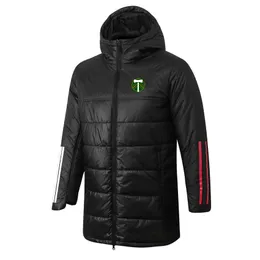 Portland Timbers donsparka's voor heren, winterjas met capuchon, katoenen winterjas met volledige ritssluiting, vrijetijdssport, warm buitensweatshirt