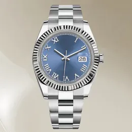 Męskie zegarek automatyczne maszyny 31 mm 36 mm 41 mm data po prostu pełna stal nierdzewna Luminous Waterproof Quartz Lukse Watch Pary Style Style Style zegarek