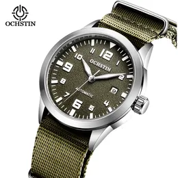 Wristwatches Man Mechanical Pilot Wrist Watches Luxury Self Wind Leather Mechanic Male Clock Auto Date Relogio Masculino Gift for Men 230905