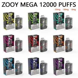 Tek Kullanımlık Elektronik Sigara Yeni Bang King Puff 12000 Orijinal Zooy Mega 12000 Puff Önceden doldurulmuş Vaper Desechable File Nic Vape 0% 5% 2% Vape 12000