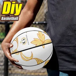 Benutzerdefinierter Basketball-DIY-Basketball Jugendliche Männer Frauen Jugend Kinder Outdoor-Sportarten Basketballspiel-Team-Trainingsausrüstung Fabrik-Direktverkauf 119746