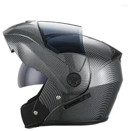 Motosiklet Kaskları Modül edilebilir Tam Yüz Kapaketleri Para Erkek Kapakete Motosicleta Kask Flip Motor Pinlock Casque Moto