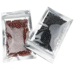 Packing Bags Wholesale Smell Proof Bag Resealable Zipper Food Storage Packaging Pouch Empty Aluminum Foil Self Seal Pouches Drop Del Othgr