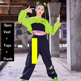 2023 Hip Hop Dance Costume For Girls Green Dance Crop Tops With Black  Sweatpants And Long Sleeves Perfect For Jazz Performance, Rave, And  Streetwear BL9505 From Hongpingguog, $30.65