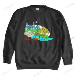 Herrtröjor män tröja mode toppar varumärke fall vinter hoodie mexico tulum coba xel-ha park unisex shubuzhi vintage hoody lång ärm