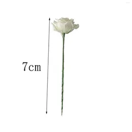 Декоративные цветы 288 искусственных бутонов роз Мини-украшения для вечеринок Белый цветок
