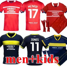 23 24 Middlesbrough Soccer Coureys 2023 Tavernier Payero Howson McNair Akpom Clarke Fry Forss Lenihan Football Shirt Men Men Kids kits onmorms
