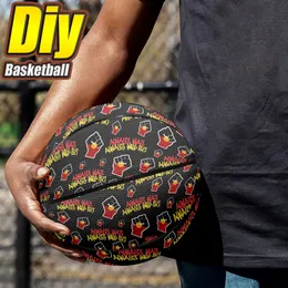 custom Basketball diy Basketball Adolescents men women youth children outdoor sports Basketball game team training equipment Factory direct sales 106679