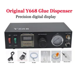 Original Y668 Auto Manual Fluid Lim Dispenser PCB Solder Paste Liquid Flux Droper Dispensing Machine