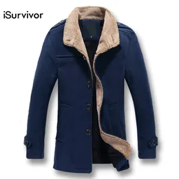 Mens Jackets iSurvivor Men Woolen Blends Overcoats Jackets and Coats Jaqueta Masculina Male Casual Fashion Slim Fitted Jackets Hombre 230906