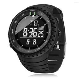 Armbandsur Synoke Men's Digital Sports Watch Waterproof Tactical med LED -bakgrundsbelysning för män