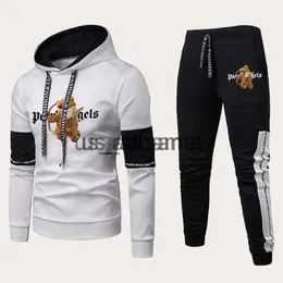 Męskie dresy męskie Premium Stroje Luksusowy Niedźwiedź Bluza z kapturem z kapturem + spodnie 2K Streetwear Wysokiej jakości jesienna zimowa tkanina x0907