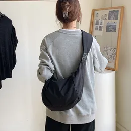Поясные сумки, летняя женская сумка большой вместимости, повседневная нейлоновая сумка через плечо, высококачественная однотонная сумка на плечо 230906