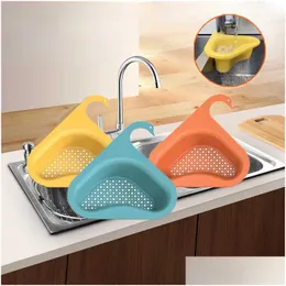 Colanders Strainers Kitchen Sink Strainer Reftovers Drain Basket Soup Waste Mtifunctional Hange Houng Fruit Vegetable Drainer Gadget Dro dhioa