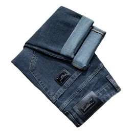 Jeans da uomo Autunno Inverno Uomo Slim Fit Pantaloni dritti di marca di fascia alta europea americana (201-216 sottile) F229-0