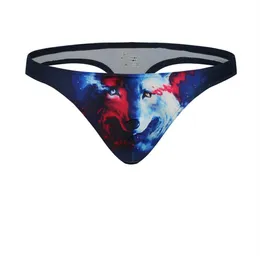Adam Sexy Intimes Kılavuzları Usta Panties Moda Panties Cangorie Hayvan Kartal Baykuş Leopar Baskı Bikini U Dışbükey G289D için Kısa İç Giyim