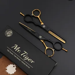 Sax Shears Japan 440C 55 60 Hår Professionell frisör Cutting Thunning Barber Salon 2023 230906