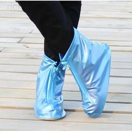 rain boots Newest Reusable Unisex Waterproof Protector Shoes Boot Cover Rain Shoe Covers High-Top Anti-Slip Shoe Cover
