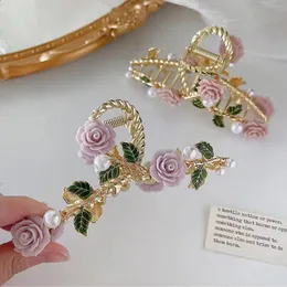 Hair Clips Barrettes arabesque Super fairy temperament Rose Clip Shark Ornament Styling items women hair accessories 230907