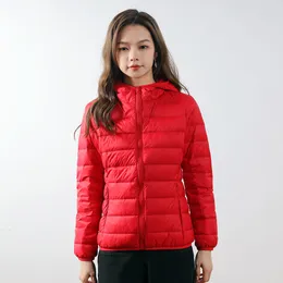 LU-033 kvinnors yoga kort tunn down jacka outfit fast färg puffer kappa sport vinter outkläder 13 färg