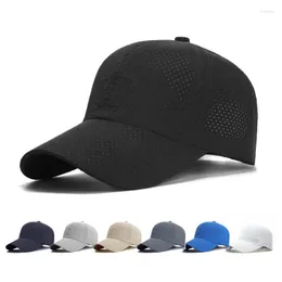 Ball Caps Men's Summer Mesh Baseball Cap Outdoor Quick Drying Sports Sun Protection Hats Breathable Travel Hat Hiking