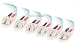 Fiber Optic Equipment LODFIBER 200M SC-SC Outdoor Armored 10G OM3 MM 12 Strands Cable Patch Cord