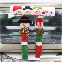 Noel Dekorasyonları 3 PCS/SET MUTFAK AÇIKLAMA TOPLAR ERS Mikrodalga fırın buzdolabı buzdolabı bezi kaymaz damla teslimat ev bahçesi dhvhe
