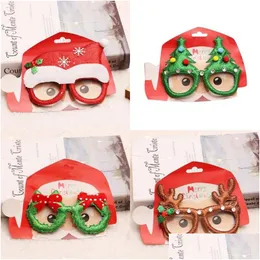 Party Favor Red Snowflake Elk Eyeglass Frame Christmas Glasses Kid Adt Dress Up Toys Holiday Decoration Rre15271 Drop Delivery Home Ga Dhhmp