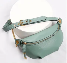 Waist Bags MAHEU Genuine leather waist bags women designer fanny pack fashion belt female lady wait pack bum bag cowskin single shouder bag 230907