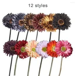 Decorative Flowers 36 Pieces Artificial Flower Living Room Simulation Fake Shelf