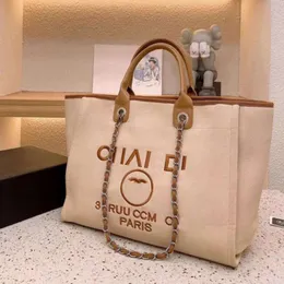 Классические женские роскошные сумки Вечерние сумки Марка CH Дизайнеры Женская пляжная сумка Холстовая вышитая большая женская сумка для покупок Жемчужные маленькие мини-рюкзаки M2S2