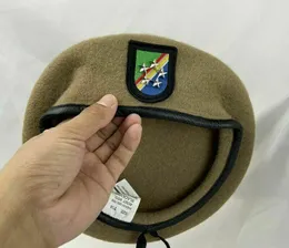 Berretti Us Army Ranger Regiment Berretto di lana Ufficiale kaki Cappello di grado generale 5 stelle Tutte le taglie
