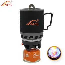 APG 1400ml portable Hiking camping gas stove burners system and flueless cooking2798