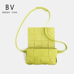 Borsa Bottegaaveneta intrecciata di design Ly BARGH BVcassette Marsupio in vera pelle Trendy Crossbody Chain Petto intrecciato da donna MISU