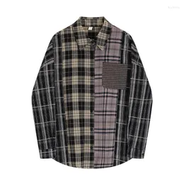 Kvinnor BLOUSES SUPERAEN RETRO KARDIGANK KVINNA KOREAN Design 2023 Spring Autumn Långärmad sömnad Plaid