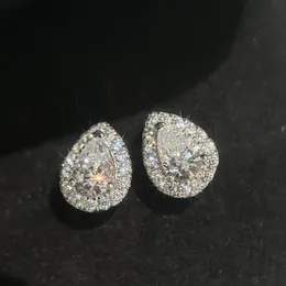 Designer Earrings for Women Drop Diamond Sterling Silver Luxury Jewelry Sparkle Orecchini Shine Accessories