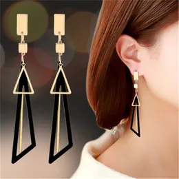 Koreanische Lange Aussage Geometrische Dreieck Quaste Baumeln Ohrringe Für Frauen Ohrringe Modeschmuck Ohrringe Brincos Großhandel YME085