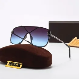 الرجال نساء النظارات الشمسية العلامة التجارية الفاخرة النظارات الشمسية مصممة فاخرة النظارات الشمسية الأزياء الكلاسيكية الفهد UV400 Goggle مع مربع الإطار على الشاطئ مصنع 1278