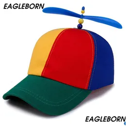 Boll Caps Eagle Baby Summer Kids Justerbar propeller Baseball Cap Dragonfly Top MTI Color Work Funny and Cute 5257cm 230512 Drop Deli Dhqic