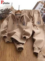 Formalar Kalın Sweatshirts Çocuklar 2 Parça Setler Sıradan Kazak Uzun Kollu Üstler Erkekler Conjunto 2023 Sıcak Sweatpants Çocuk Topluluğu 230906