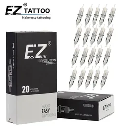 Tattoo Needles EZ Revolution Tattoo Cartridge Needle Round Liner RL #12 0.35 MM #10 0.30 Long Taper Rotary Machine Supply 20 PcsBox 230907