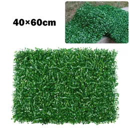 40x60 cm sztuczna mata trawna ściany rośliny liście żywopłotowe mata trawy panele zieleni ogrodzenie krajobraz do dekoracji podłogi w ogrodzie domu