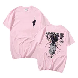 Męskie koszulki anime jujutsu kaisen fushiguro toji graficzny tshirt mgła bawełniana męska manga luźne harajuku krótkie t-shirty rpgi